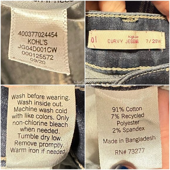 SO Curvy High-Rise Distressed Shark Bitten Hem Jeans Size 28 - Picture 5 of 6